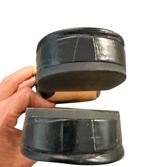 J. Crew Carolyn Mule Flats Slides Croc Embossed Leather Size 8.5 Black - Picture 4 of 6